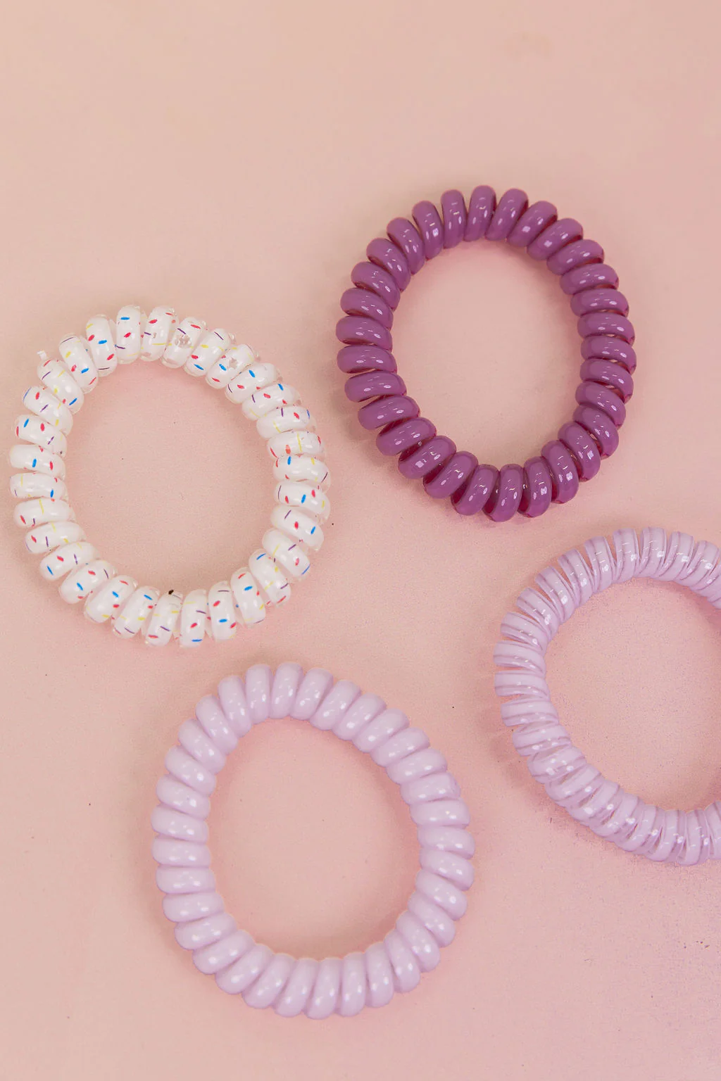 Purple Coil Hair Ties – 4 Pack - Image 8