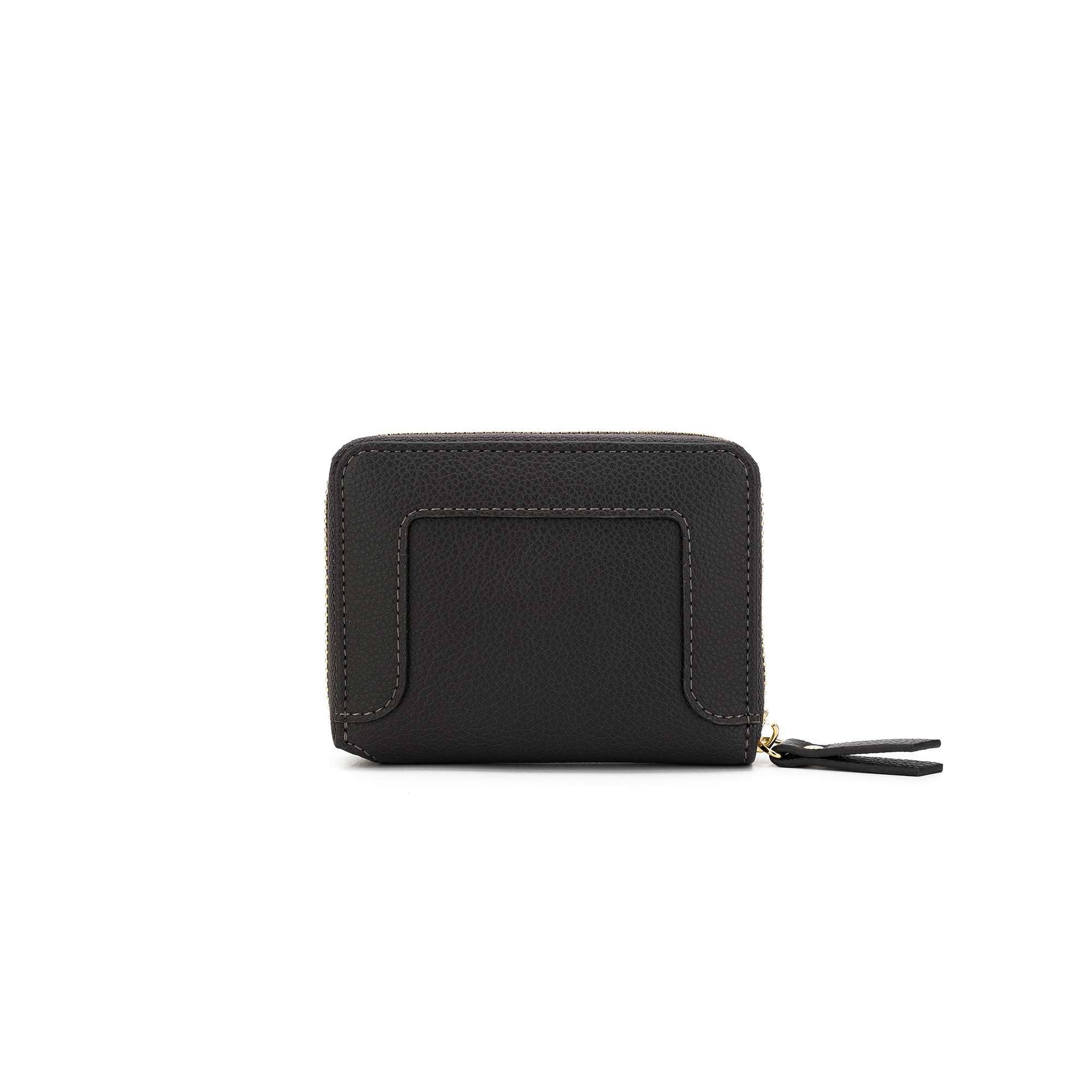 Rebel Grey Studded Mini Wallet by Black Caviar - Image 2