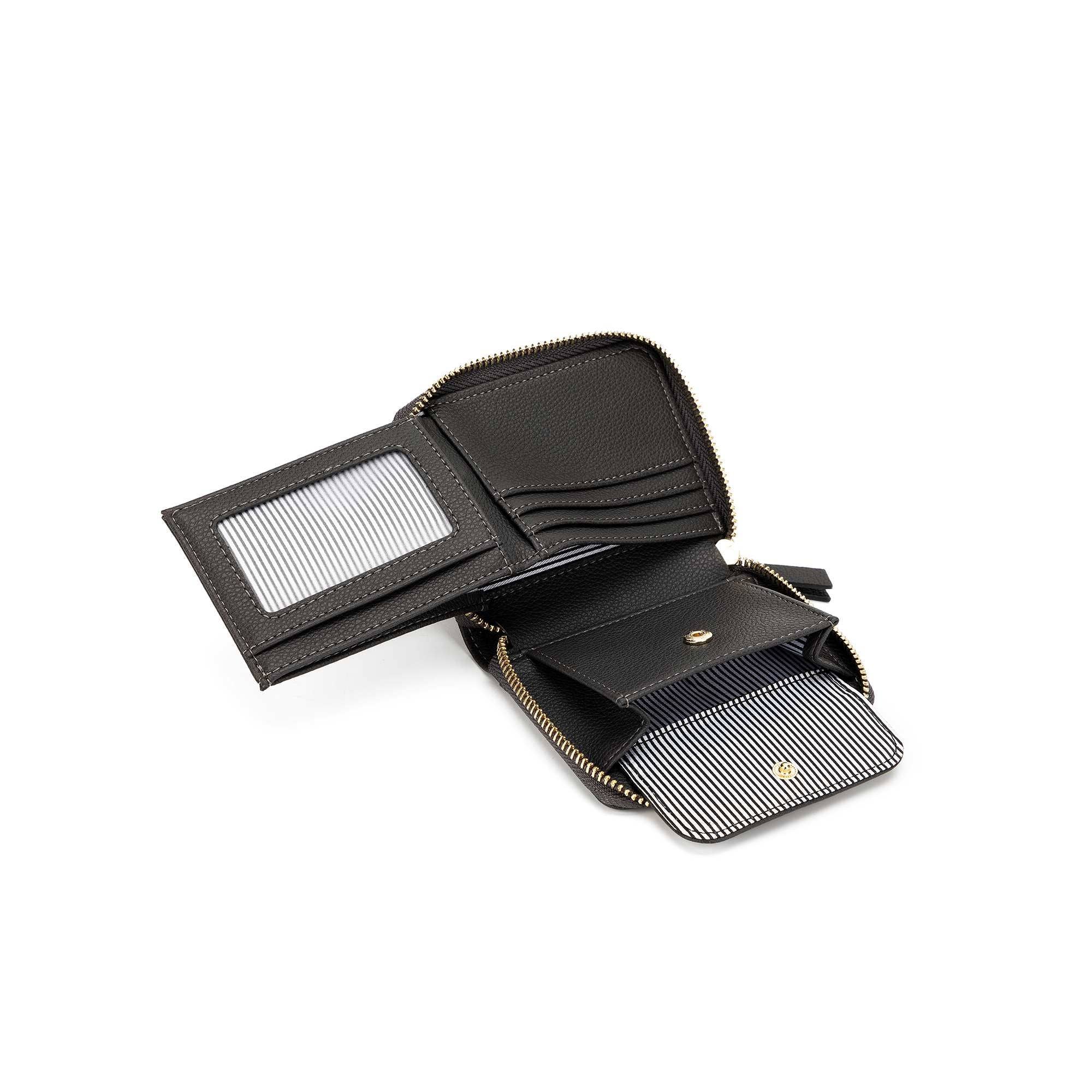 Rebel Grey Studded Mini Wallet by Black Caviar - Image 7
