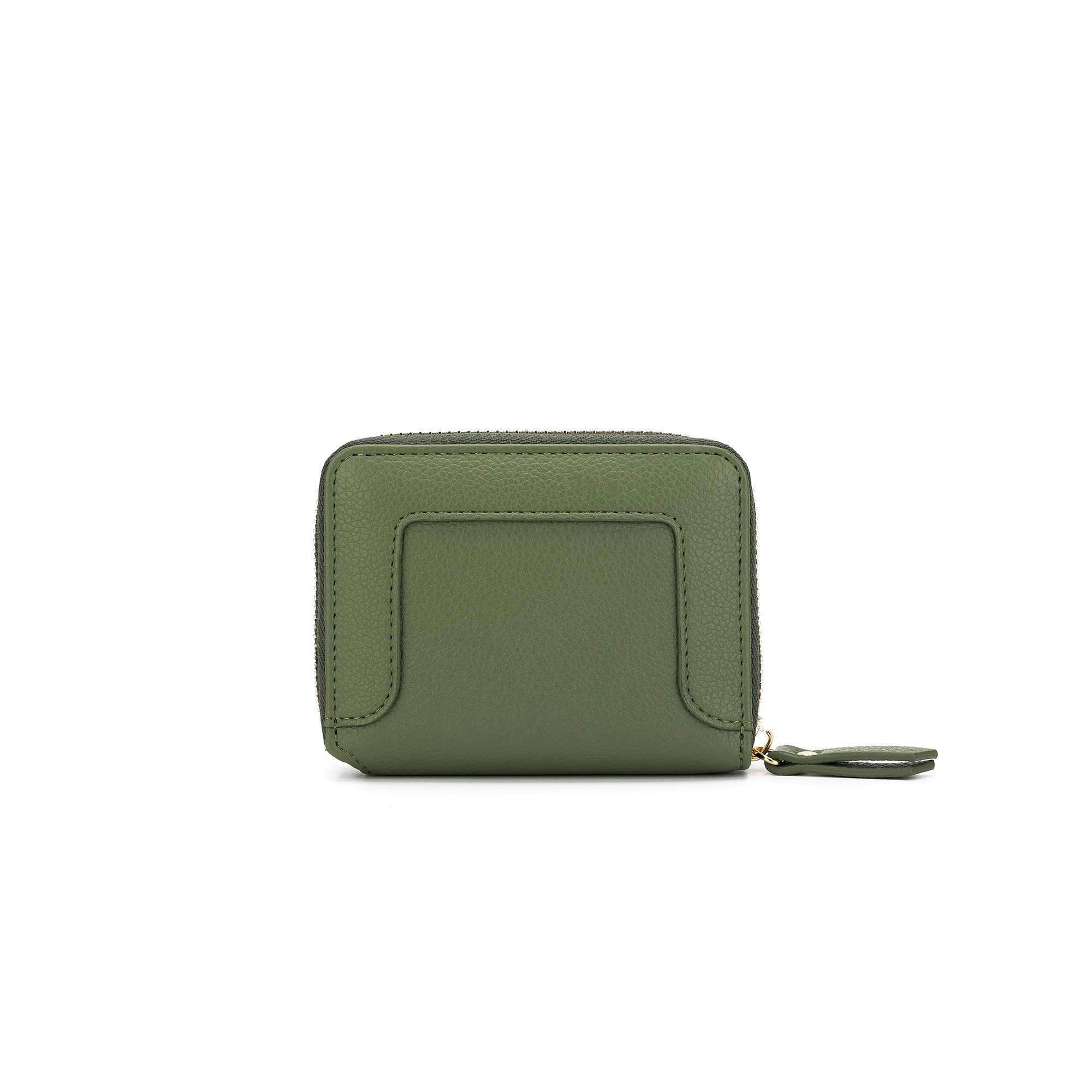 Rebel Pistachio Studded Mini Wallet by Black Caviar - Image 2