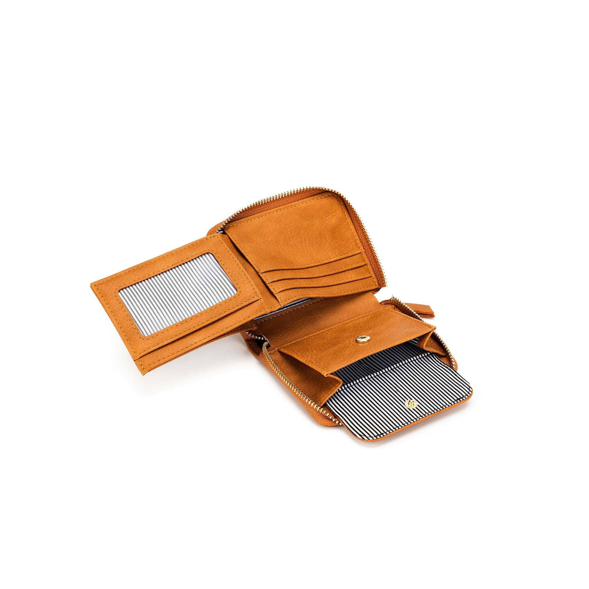 Rebel Tan Studded Mini Wallet by Black Caviar - Image 7