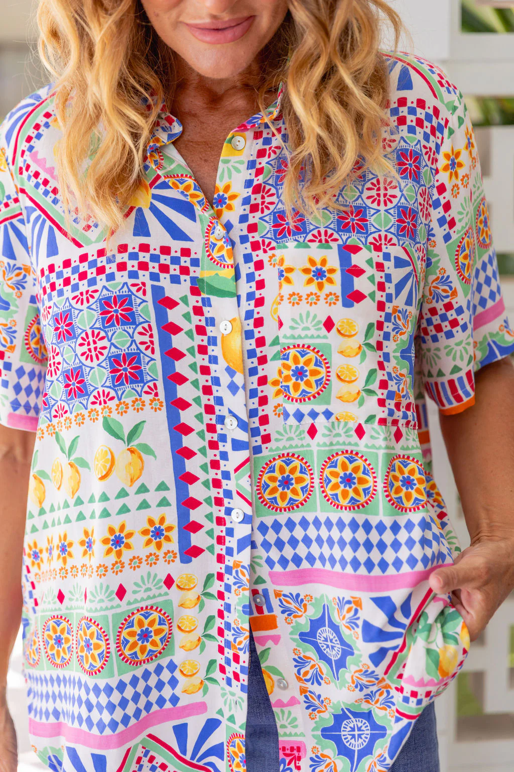 Samara Shirt in Limoncello - Image 20