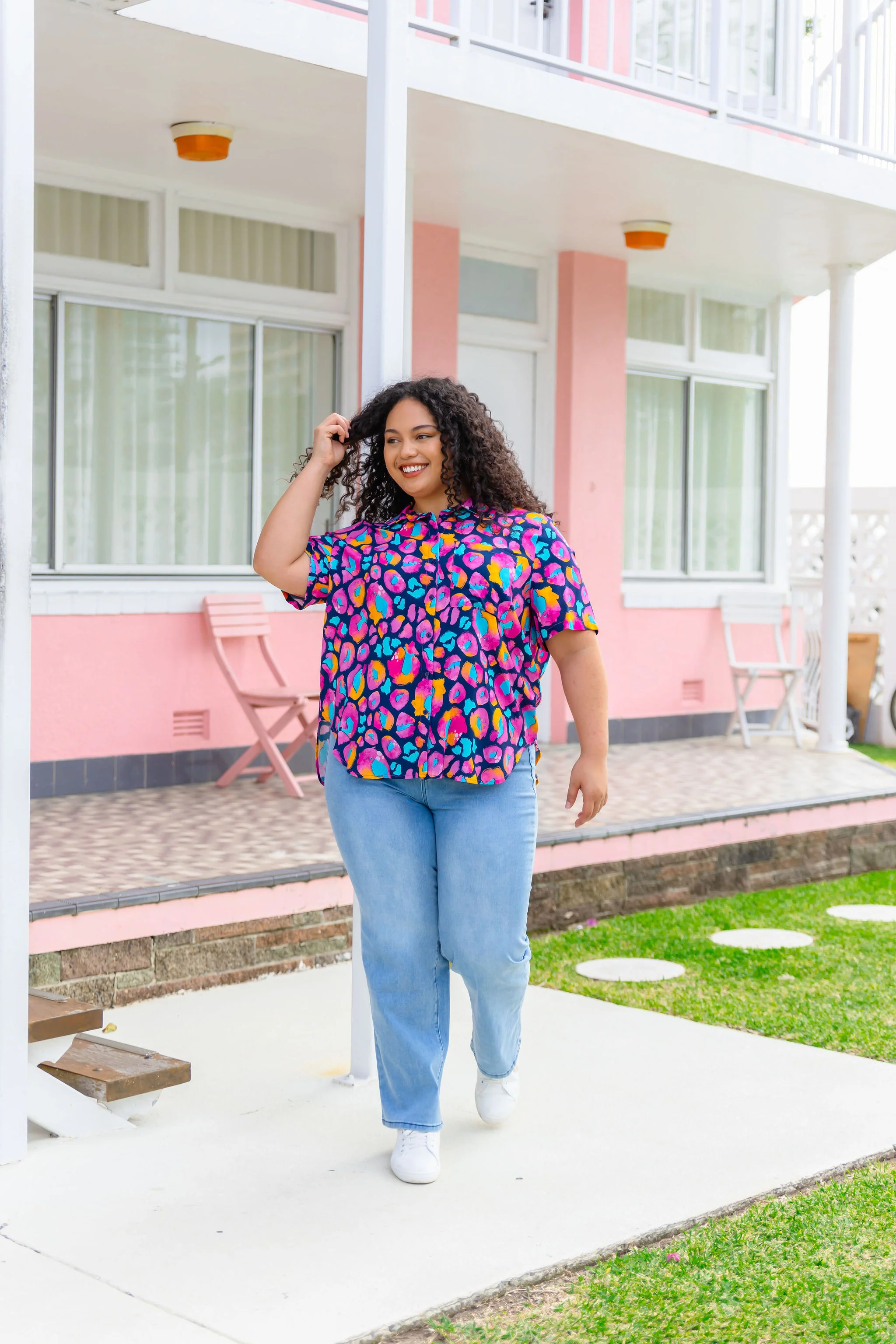 Samara Shirt in Magenta Leopard by Kasey Rainbow - Image 15