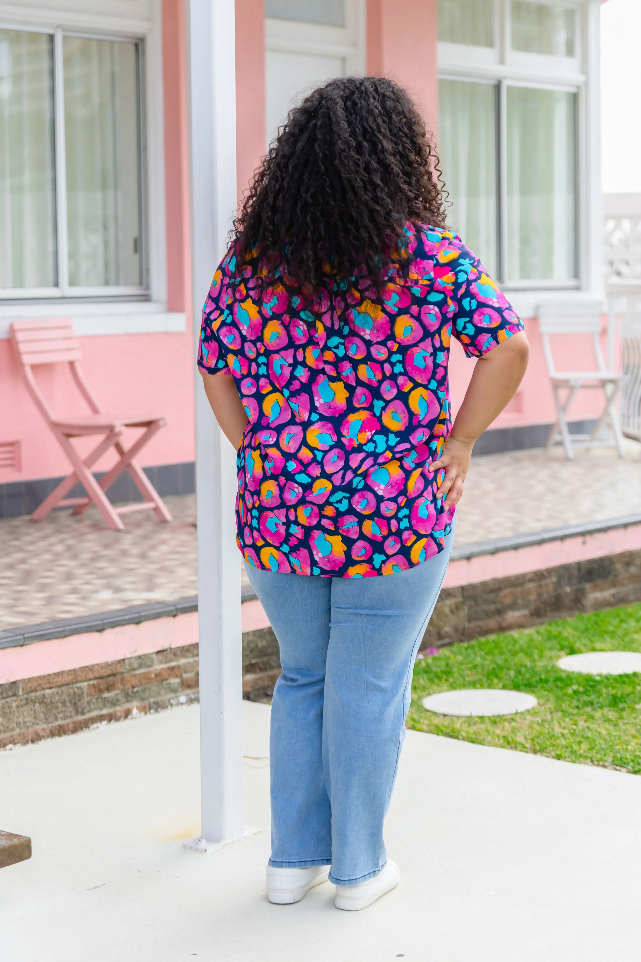 Samara Shirt in Magenta Leopard by Kasey Rainbow - Image 20