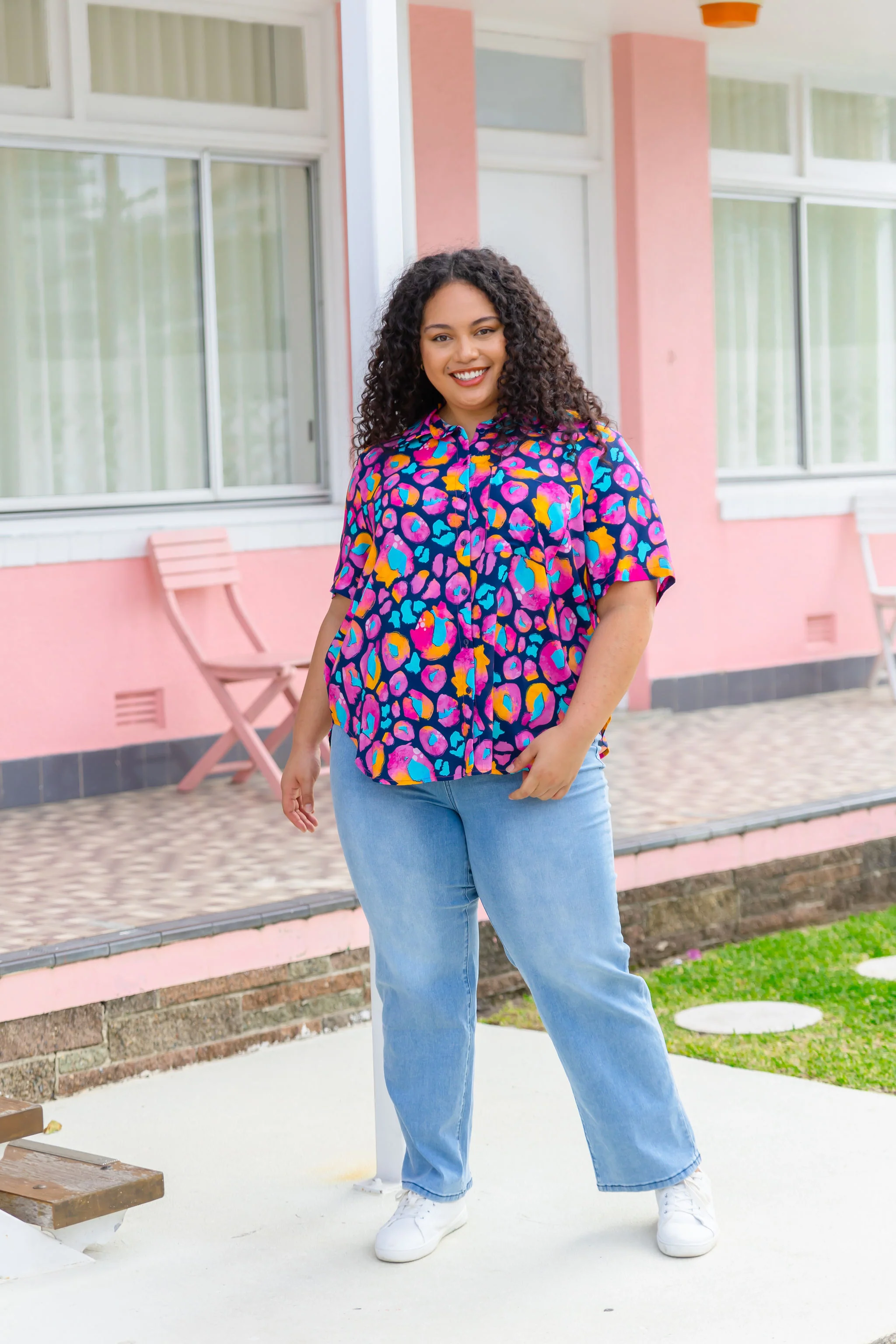 Samara Shirt in Magenta Leopard by Kasey Rainbow - Image 22