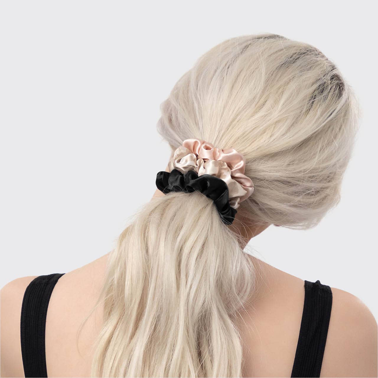 Satin Sleep Scrunchies 5pc - Assorted - Image 4