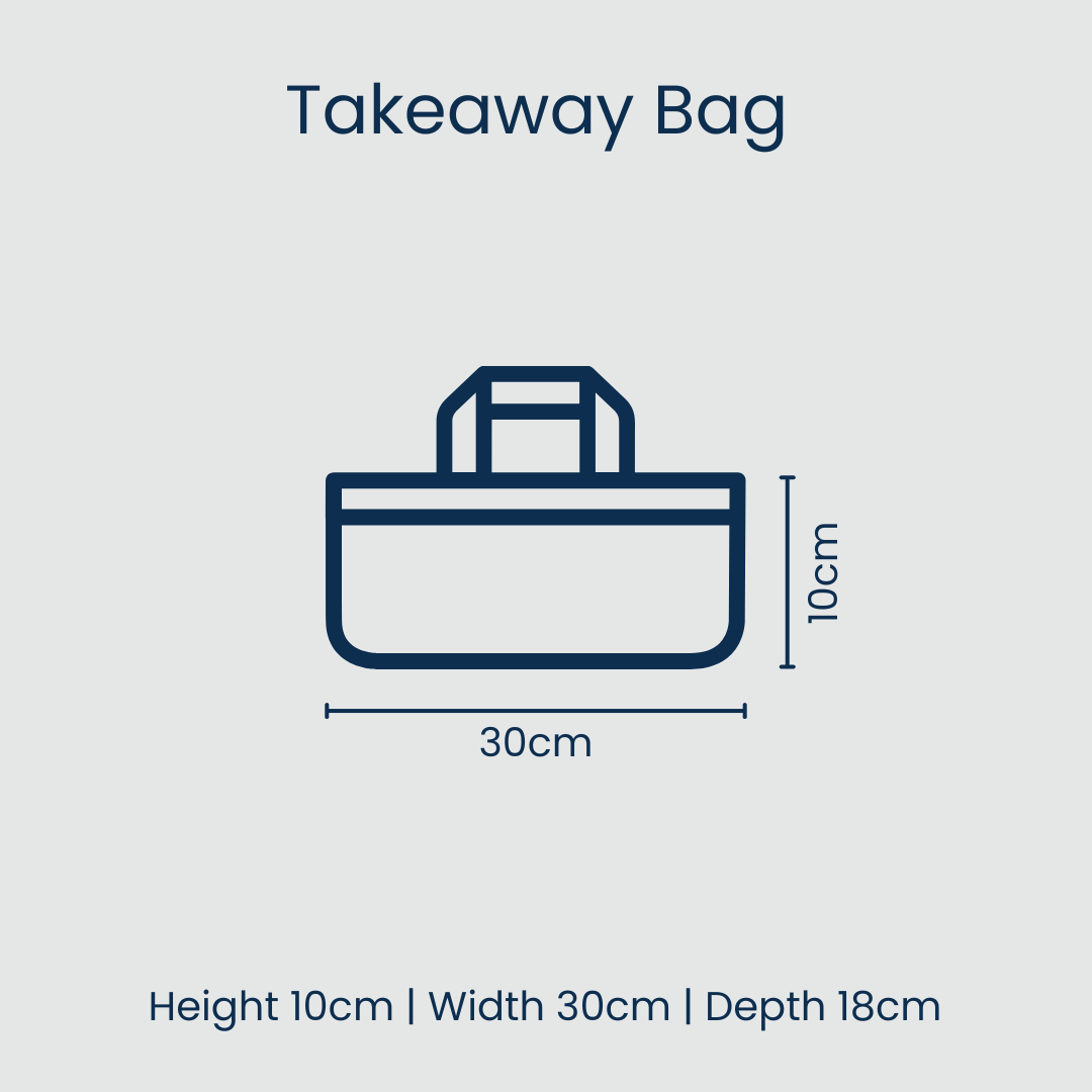 Takeaway Bag in Multi Stripe - Image 2
