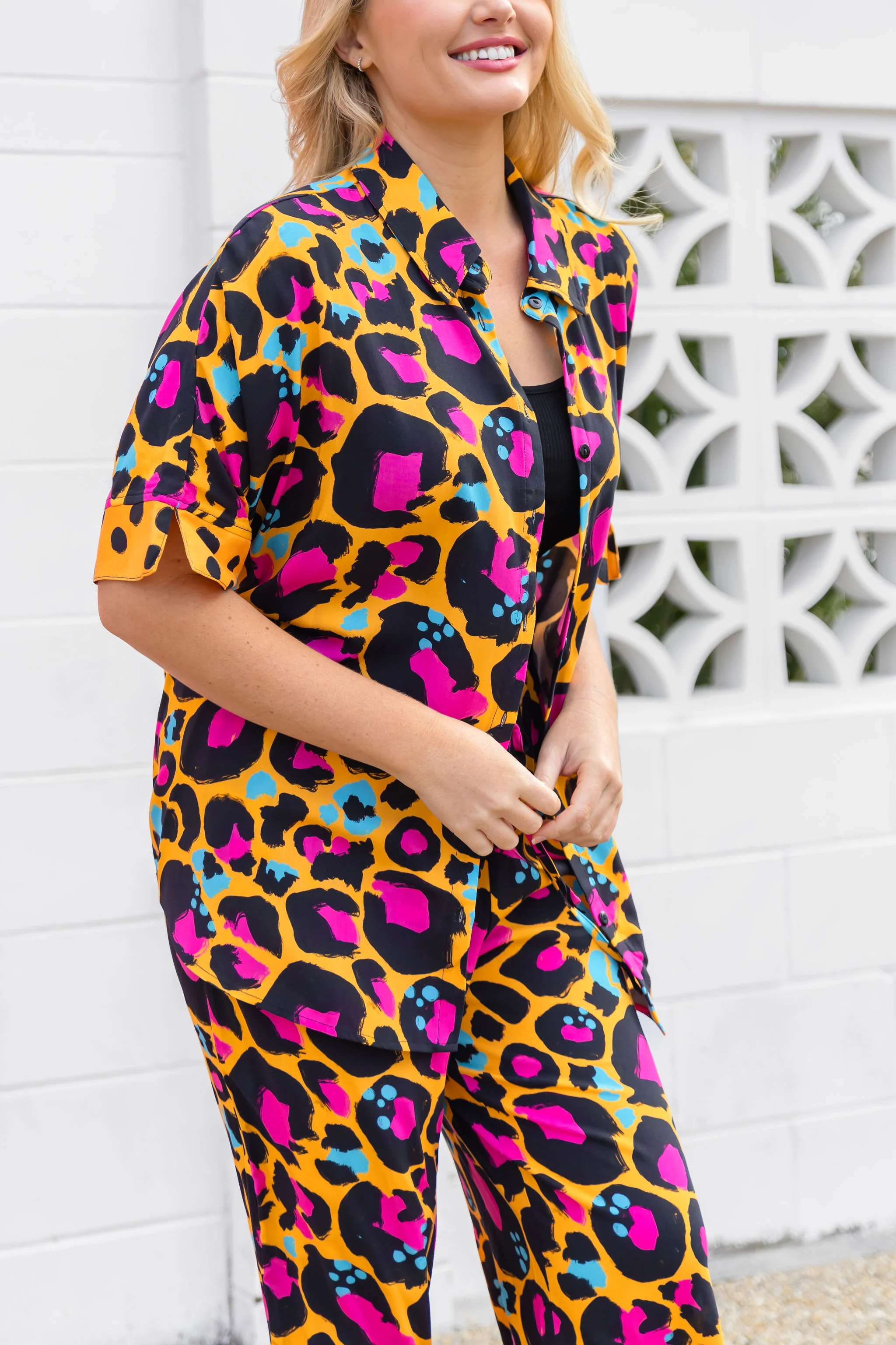 Tammin Shirt in Mustard Leopard by Kasey Rainbow - Image 13