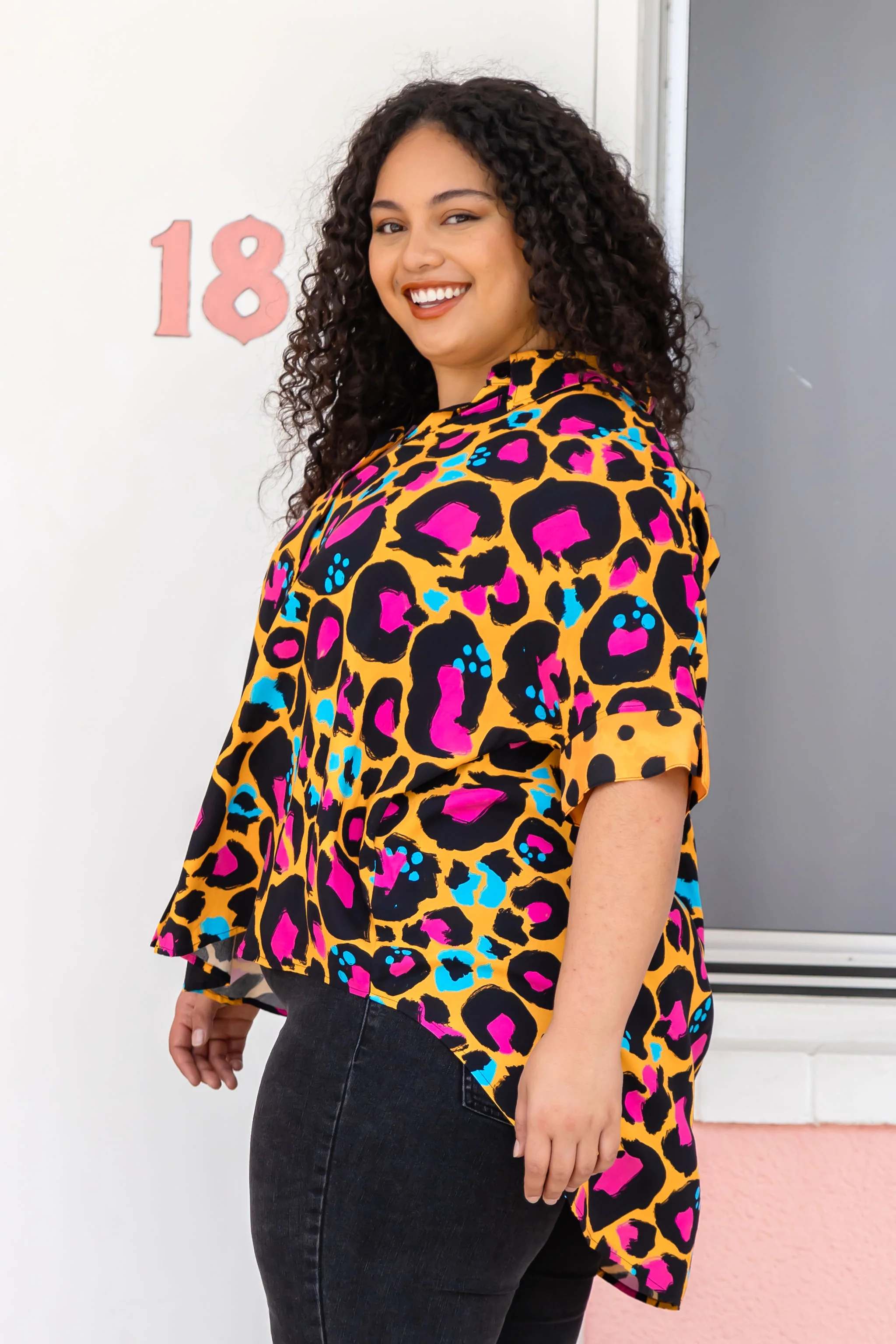 Tammin Shirt in Mustard Leopard by Kasey Rainbow - Image 9
