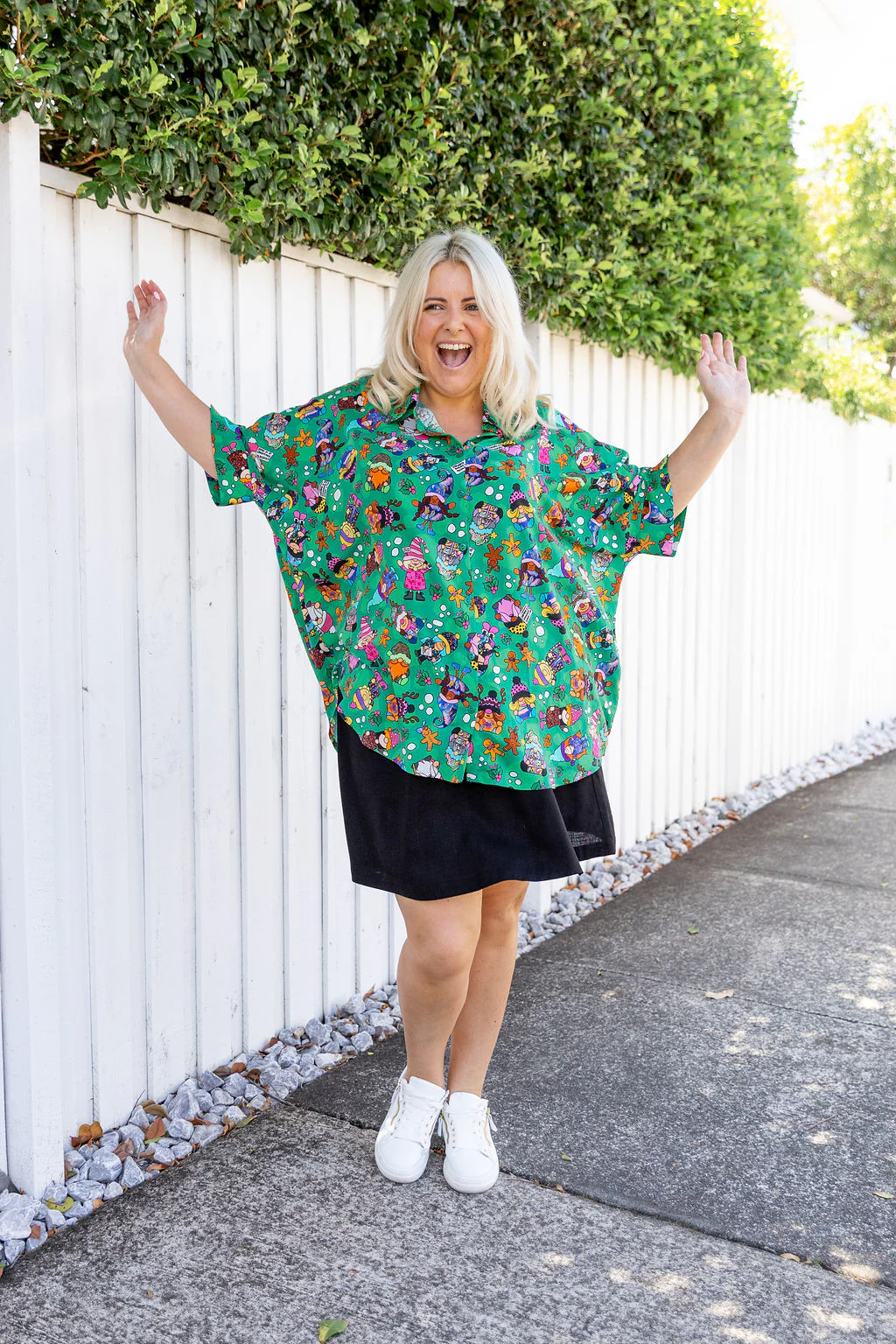 Tammin Shirt in Xmas Gnome by Kasey Rainbow - Image 10