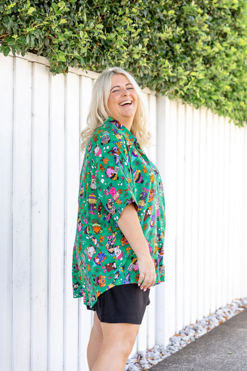 Tammin Shirt in Xmas Gnome by Kasey Rainbow - Image 11