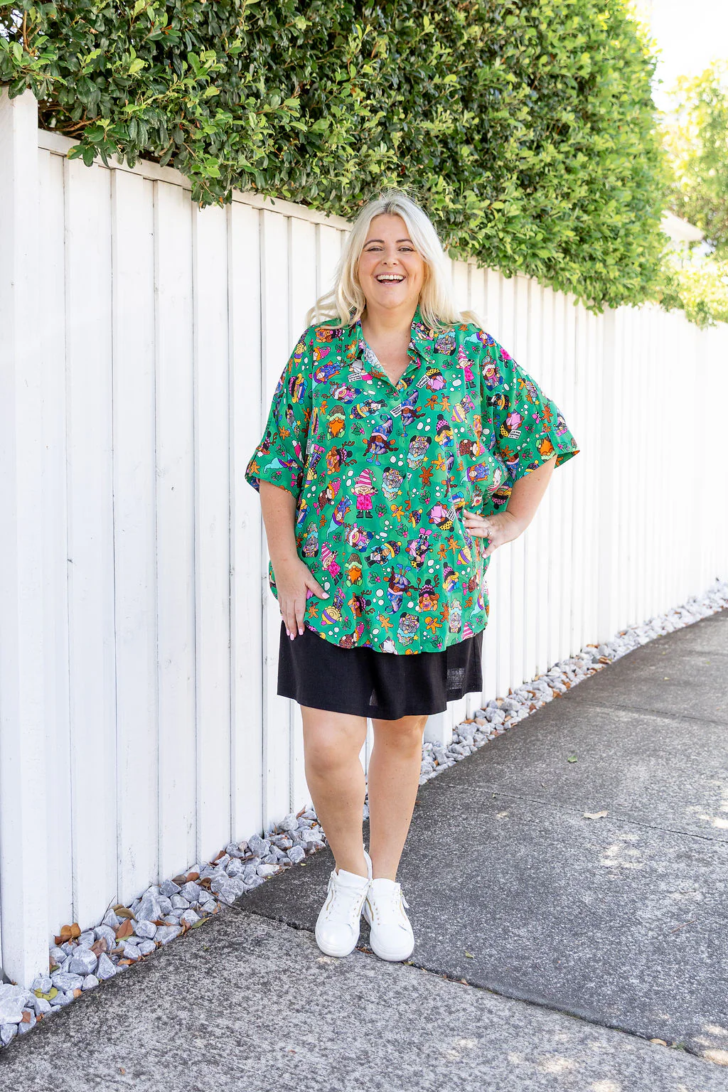 Tammin Shirt in Xmas Gnome by Kasey Rainbow - Image 6