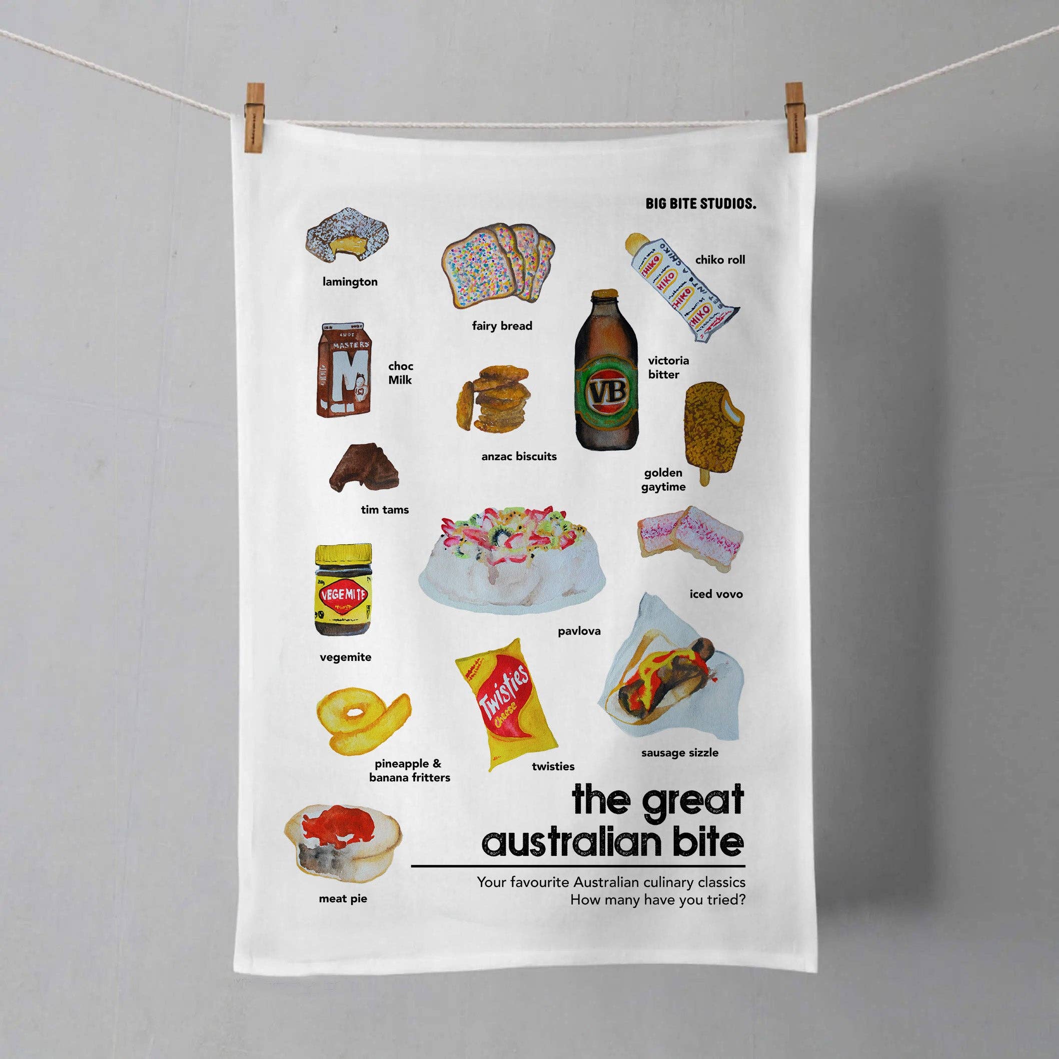 Tea Towel in The Great Australian Bites