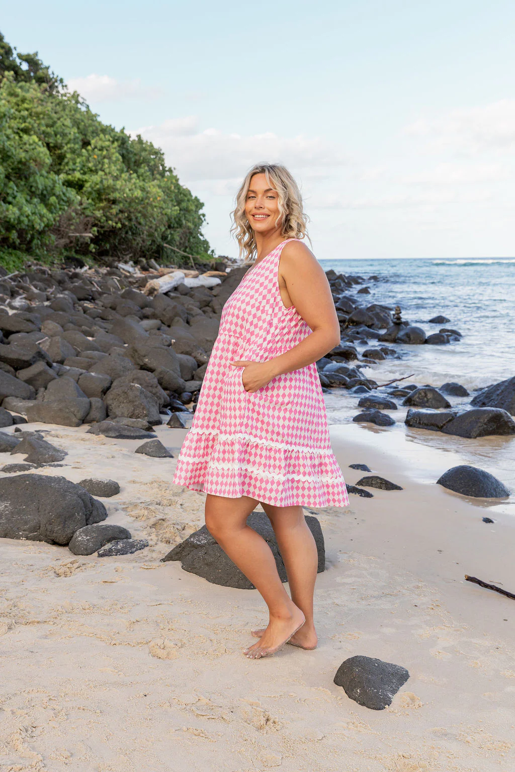 Tony Dress in Sorrento Pink - Image 8