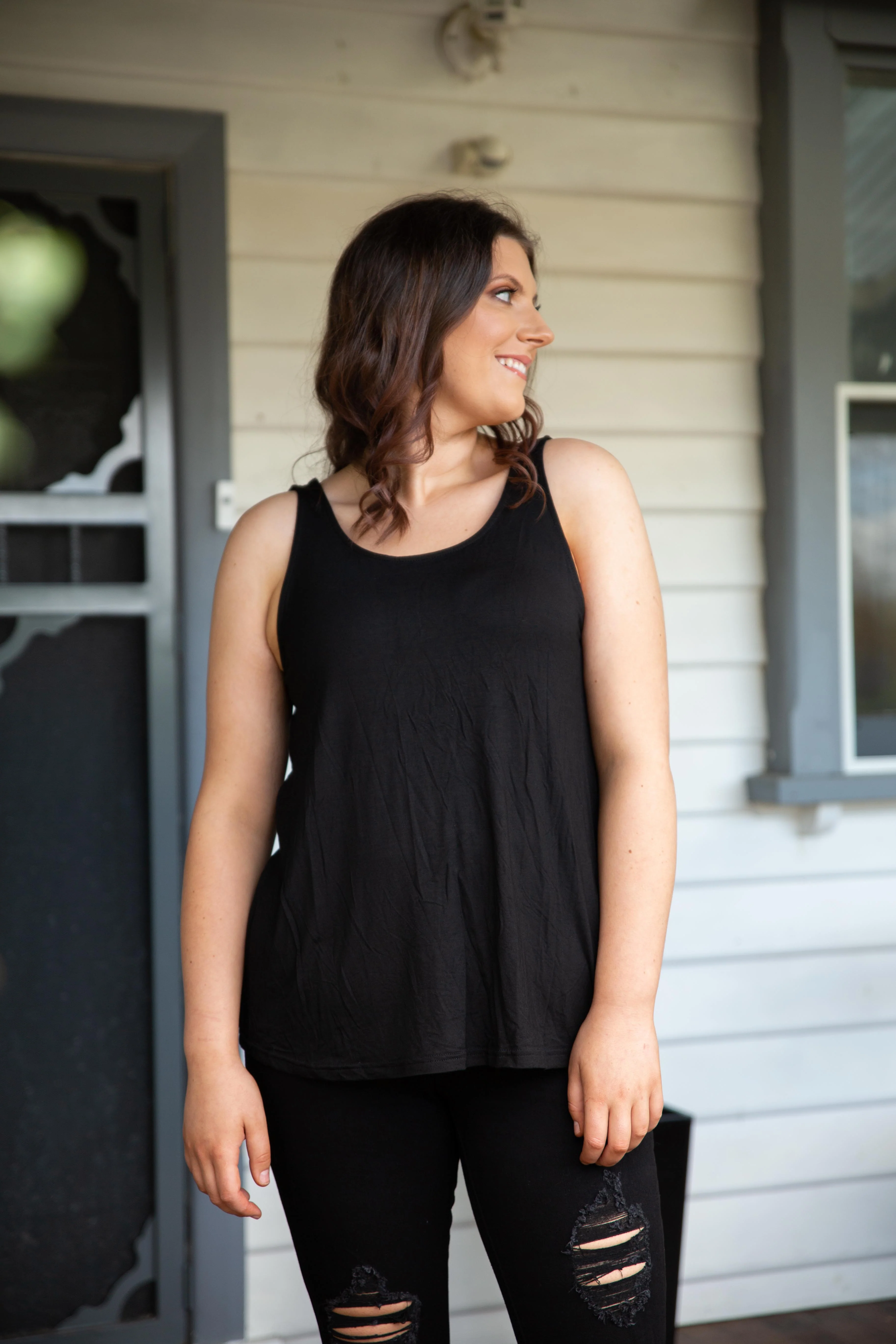 Modal Tovi Tank in Black - Image 2