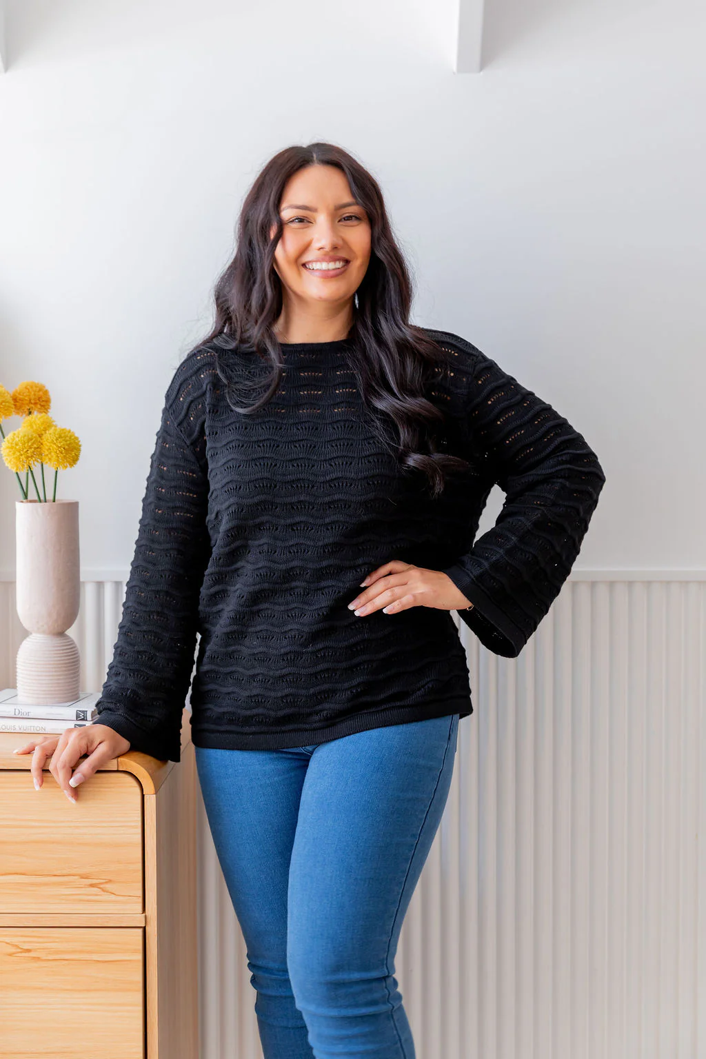 Waves Knit in Black
