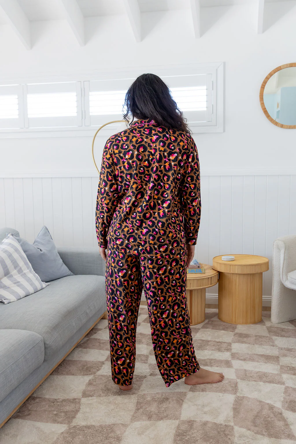 Zen L/S Shirt & Pant Sleepwear Set in Bronze Leopard by Kasey Rainbow - Image 16