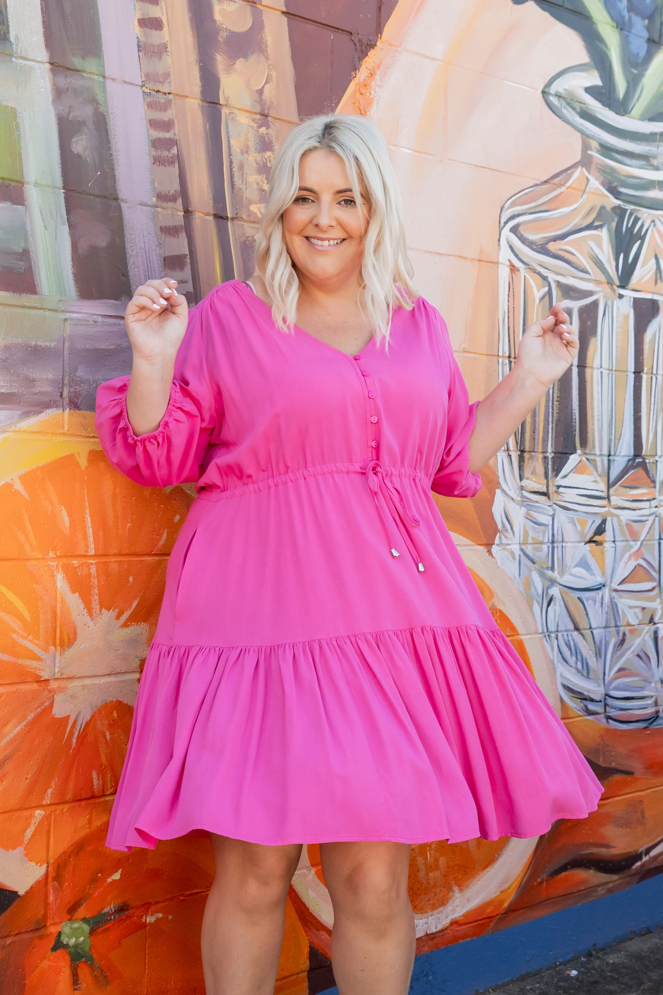Ziggy Dress In Pink - Image 12