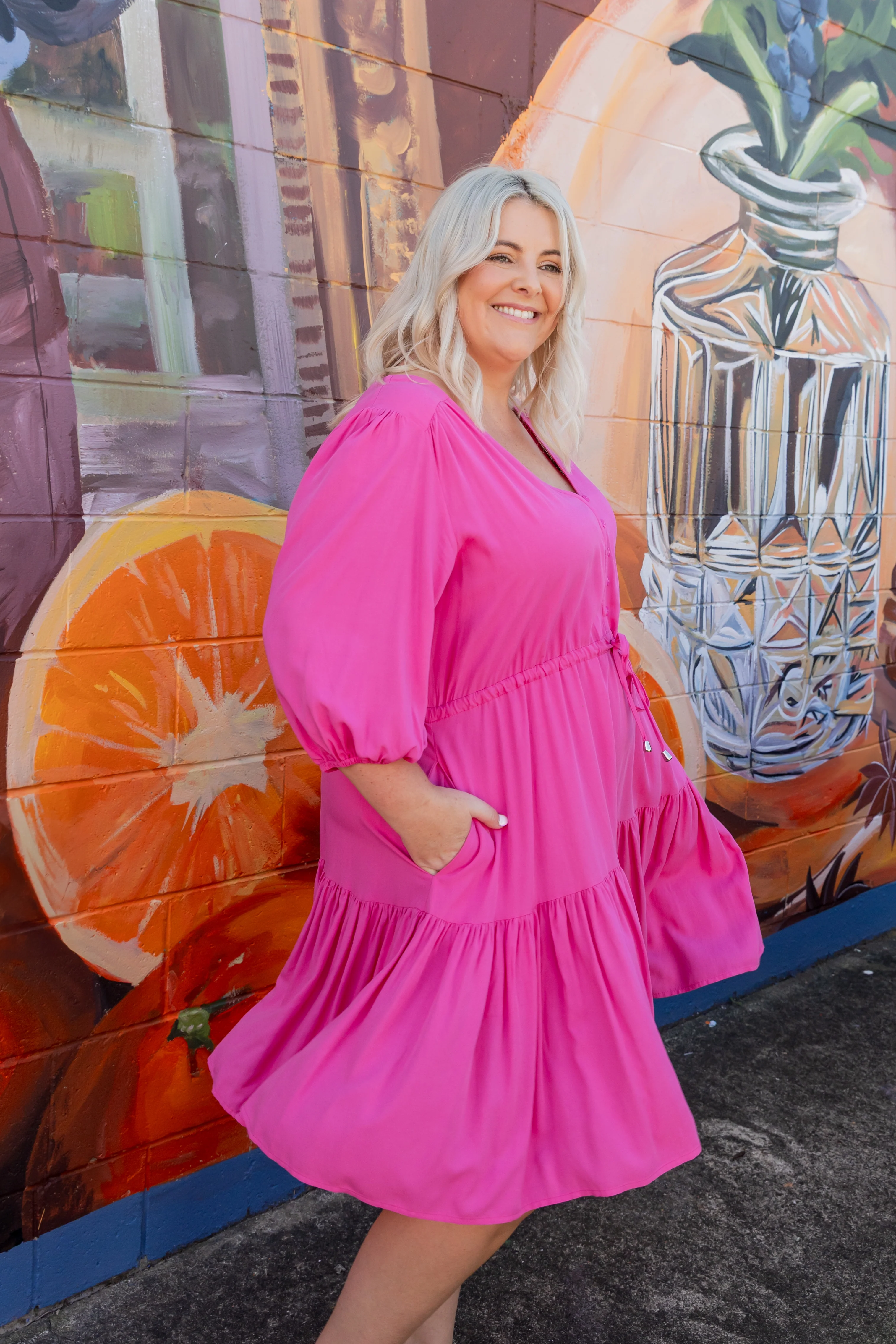 Ziggy Dress In Pink - Image 3